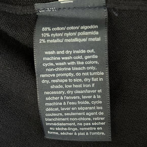 TOMMY HILFIGER Plus Size 2X Off-The-Shoulder Sweater Navy Blue White Stripe NWT - Picture 9 of 11